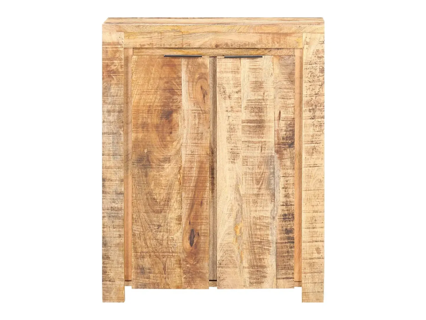 Aparador de madera de mango rugosa 59x33x75 cm