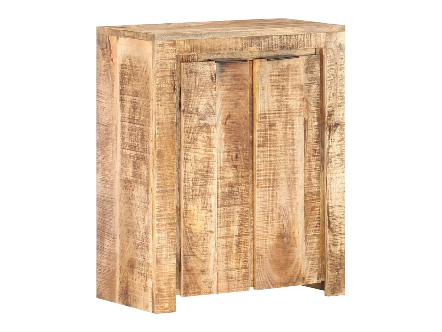 Aparador de madera de mango rugosa 59x33x75 cm