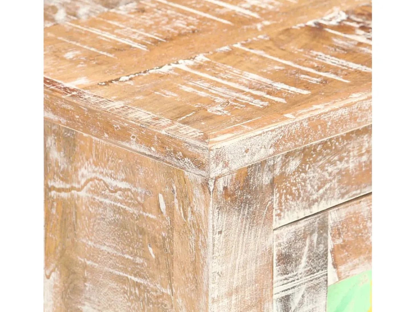 Aparador de madera de mango rugosa 61x35x76 cm ES38461