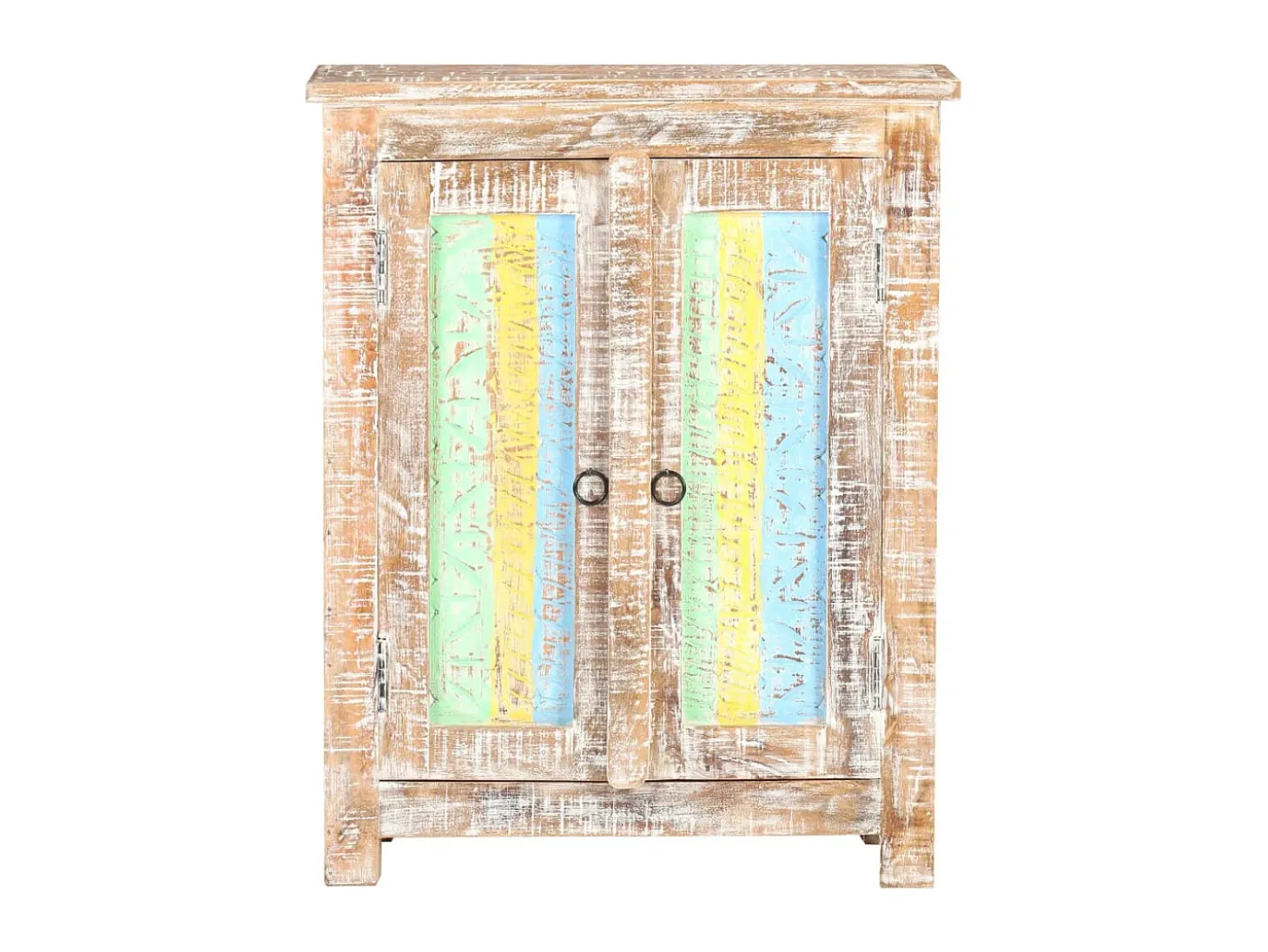 Aparador de madera de mango rugosa 61x35x76 cm ES38461