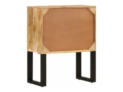 Aparador de madera de mango maciza 60x30x76 cm