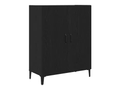 Aparador de madera de roble negro 69,5x34x90 cm