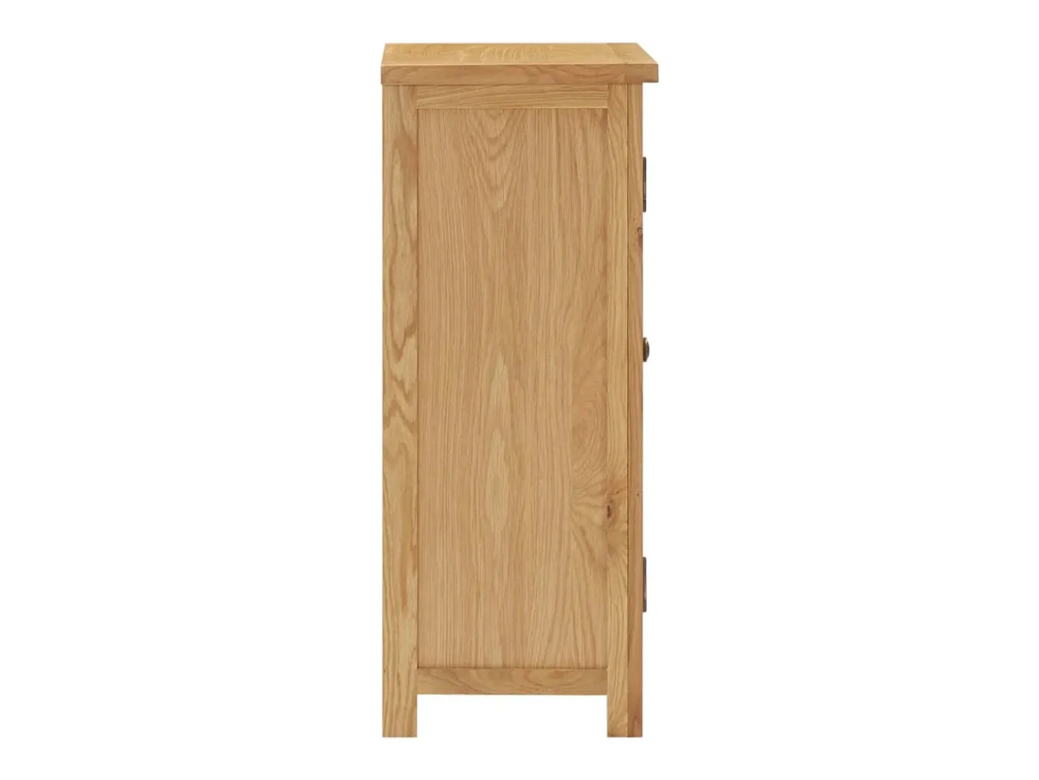 Aparador de madera de roble maciza 45x32x85 cm
