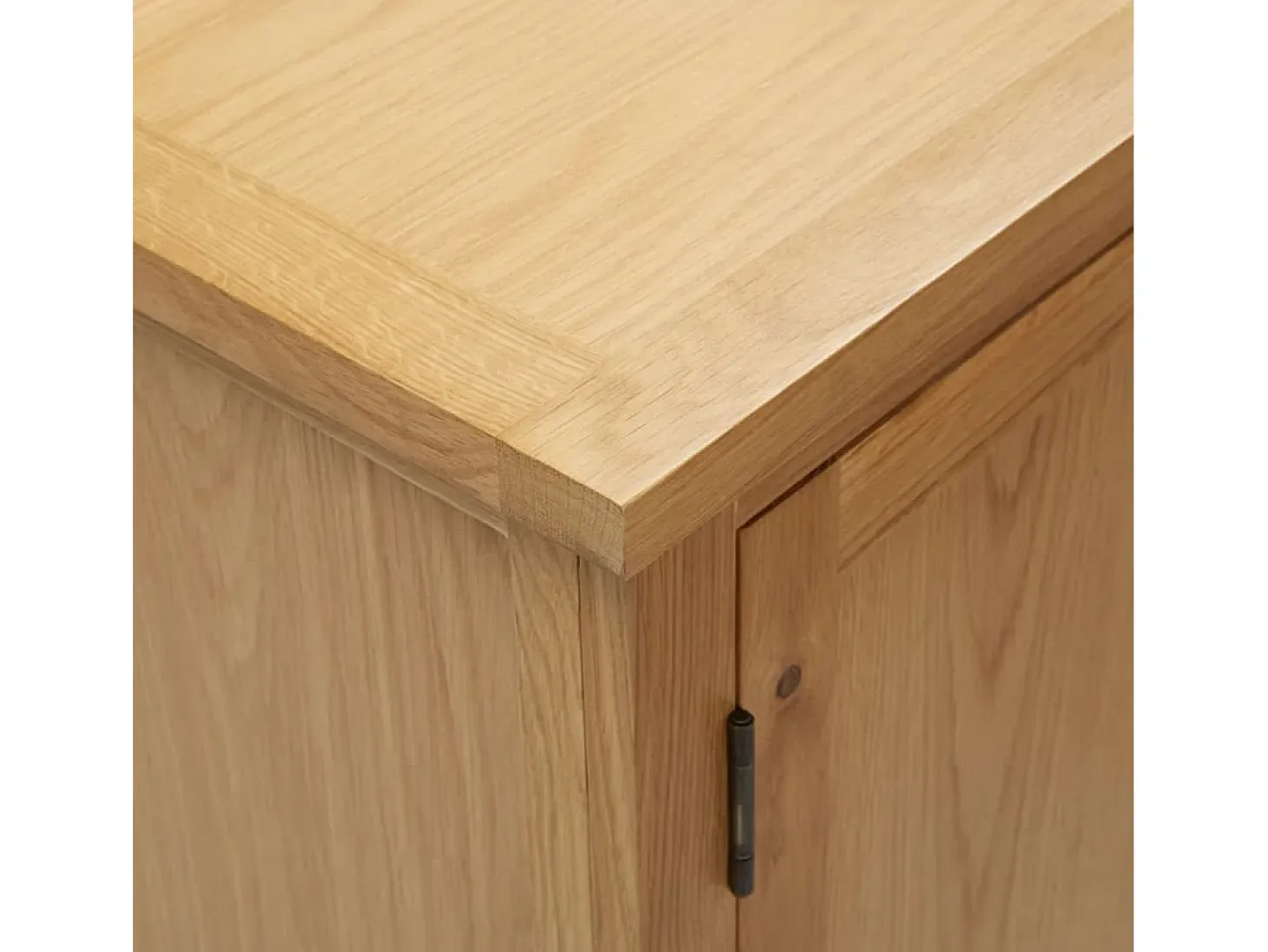 Aparador de madera de roble maciza 45x32x85 cm