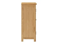 Aparador de madera de roble maciza 45x32x85 cm