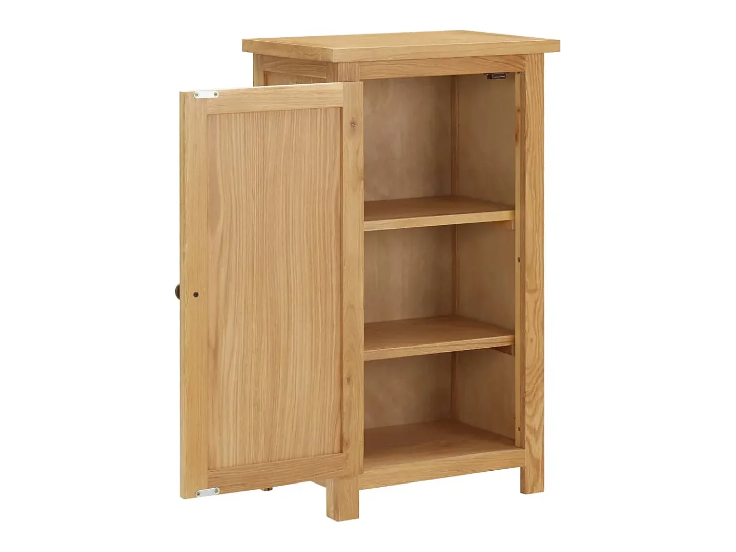 Aparador de madera de roble maciza 45x32x85 cm