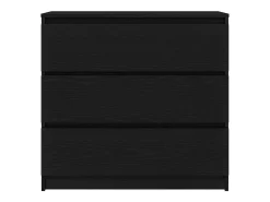 Aparador de madera de roble negro 80x35x76 cm