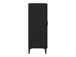 Aparador de madera de roble negro 69,5x34x90 cm
