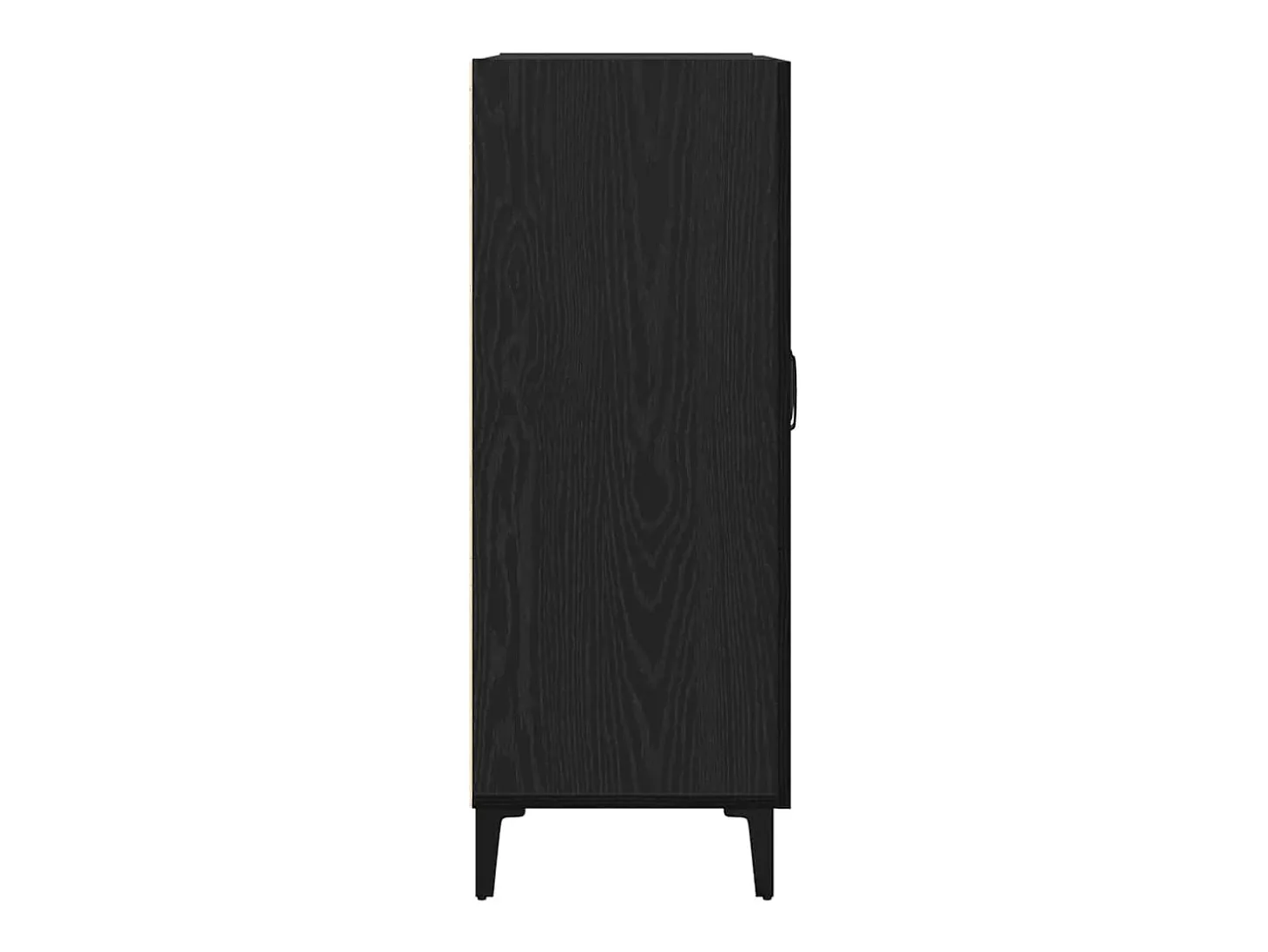 Aparador de madera de roble negro 69,5x34x90 cm