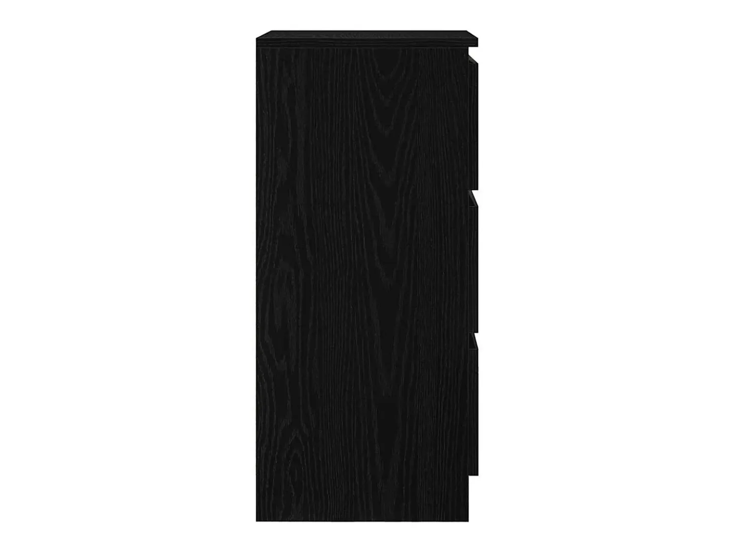 Aparador de madera de roble negro 37,5x35x76 cm