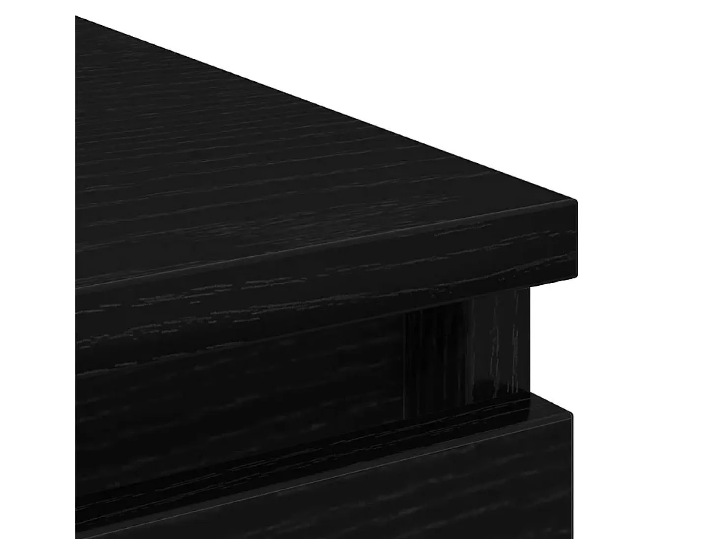 Aparador de madera de roble negro 37,5x35x76 cm