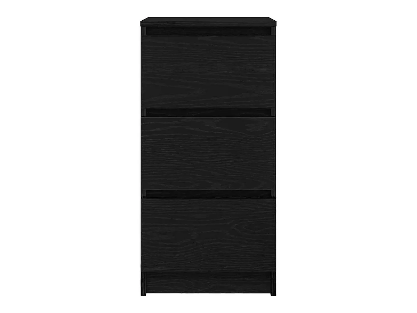Aparador de madera de roble negro 37,5x35x76 cm