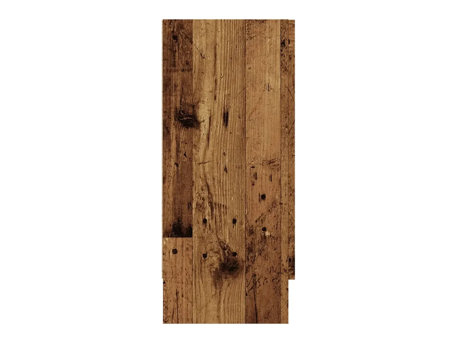 Aparador de madera ingeniería envejecida negro 120x30,5x70 cm