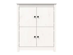 Aparador de madera maciza de pino blanco 83x41,5x100 cm ES45351