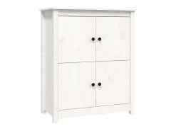 Aparador de madera maciza de pino blanco 83x41,5x100 cm ES45351