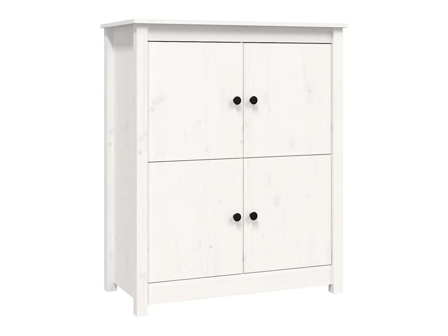 Aparador de madera maciza de pino blanco 83x41,5x100 cm ES45351