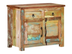 Aparador de madera maciza reciclada 68x35x55 cm