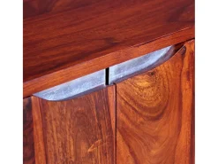 Aparador de madera maciza de sheesham 75x35x60 cm