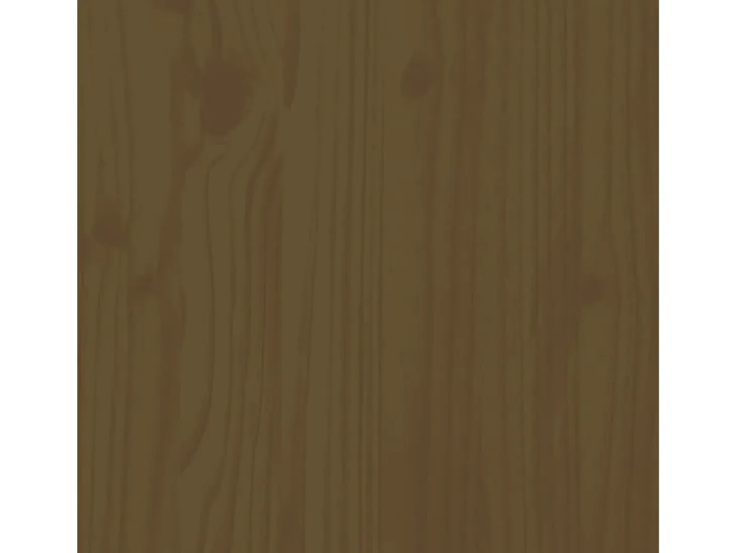 Aparador de madera maciza de pino marrón miel 74x35x80 cm