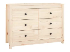 Aparador de madera maciza de pino 100x40x72 cm