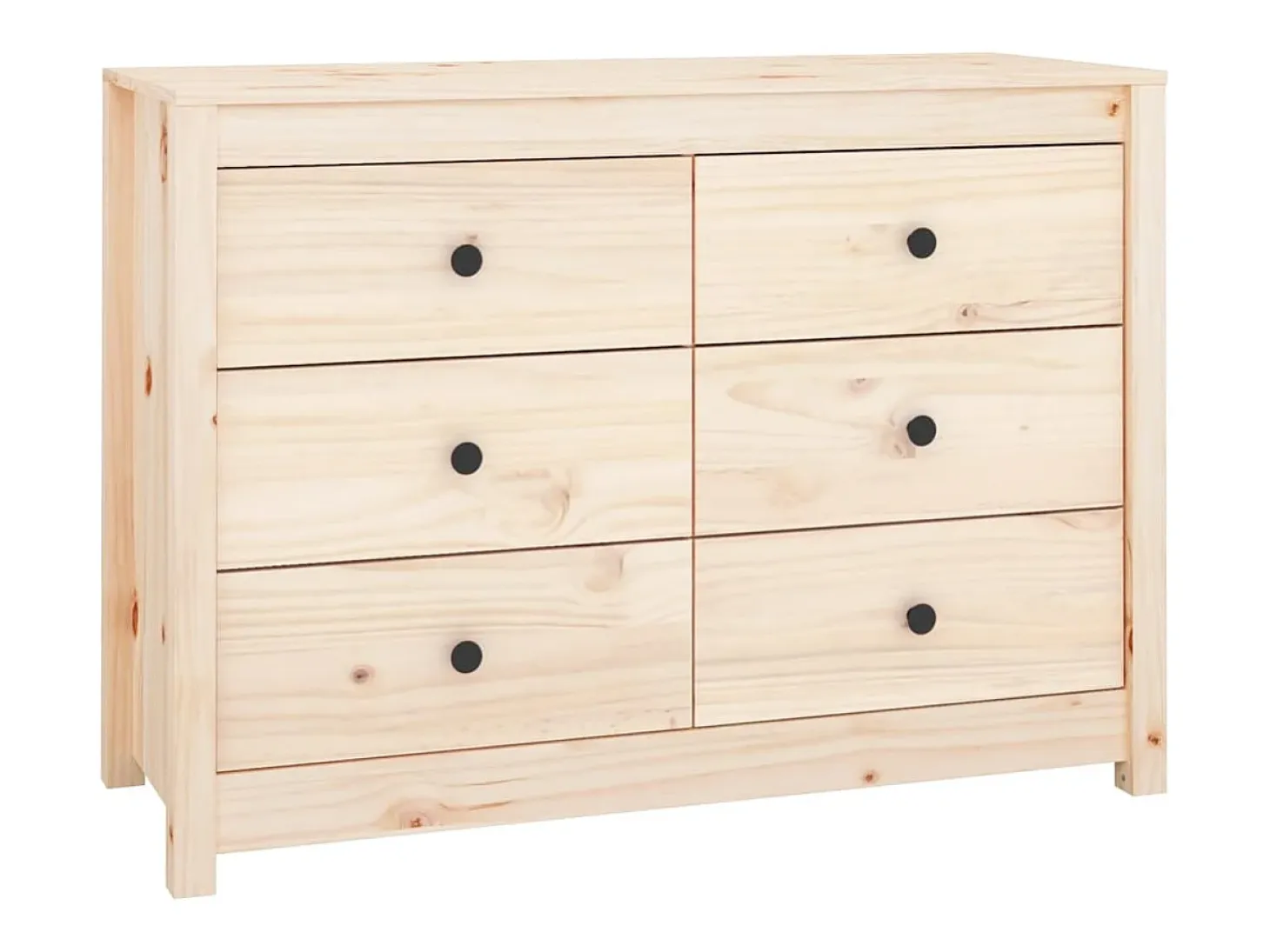 Aparador de madera maciza de pino 100x40x72 cm