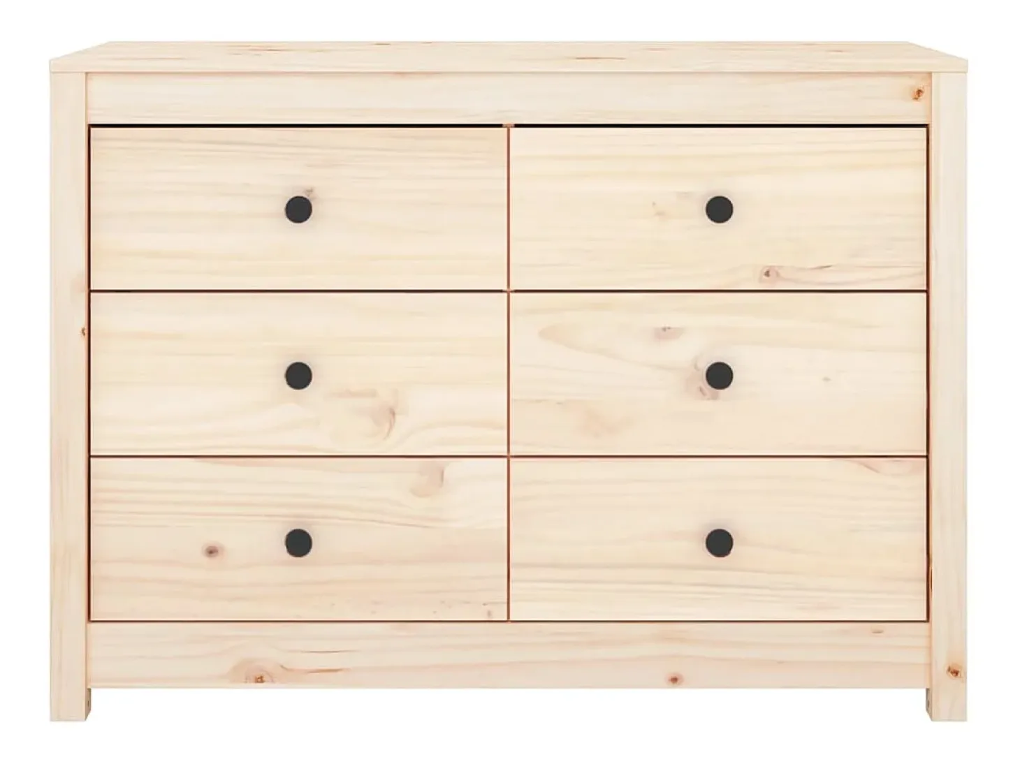 Aparador de madera maciza de pino 100x40x72 cm