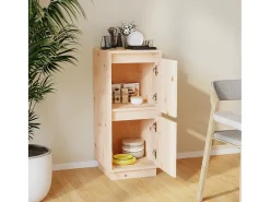 Aparador de madera maciza de pino 31,5x34x75 cm