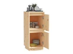 Aparador de madera maciza de pino 31,5x34x75 cm