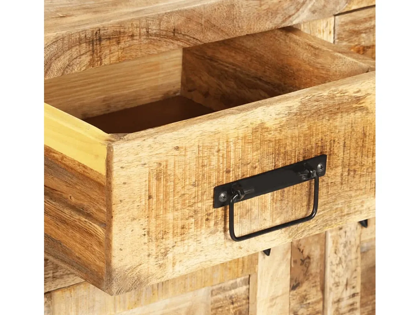 Aparador de madera maciza de mango 172x35x80 cm