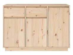 Aparador de madera maciza de pino 110x34x75 cm