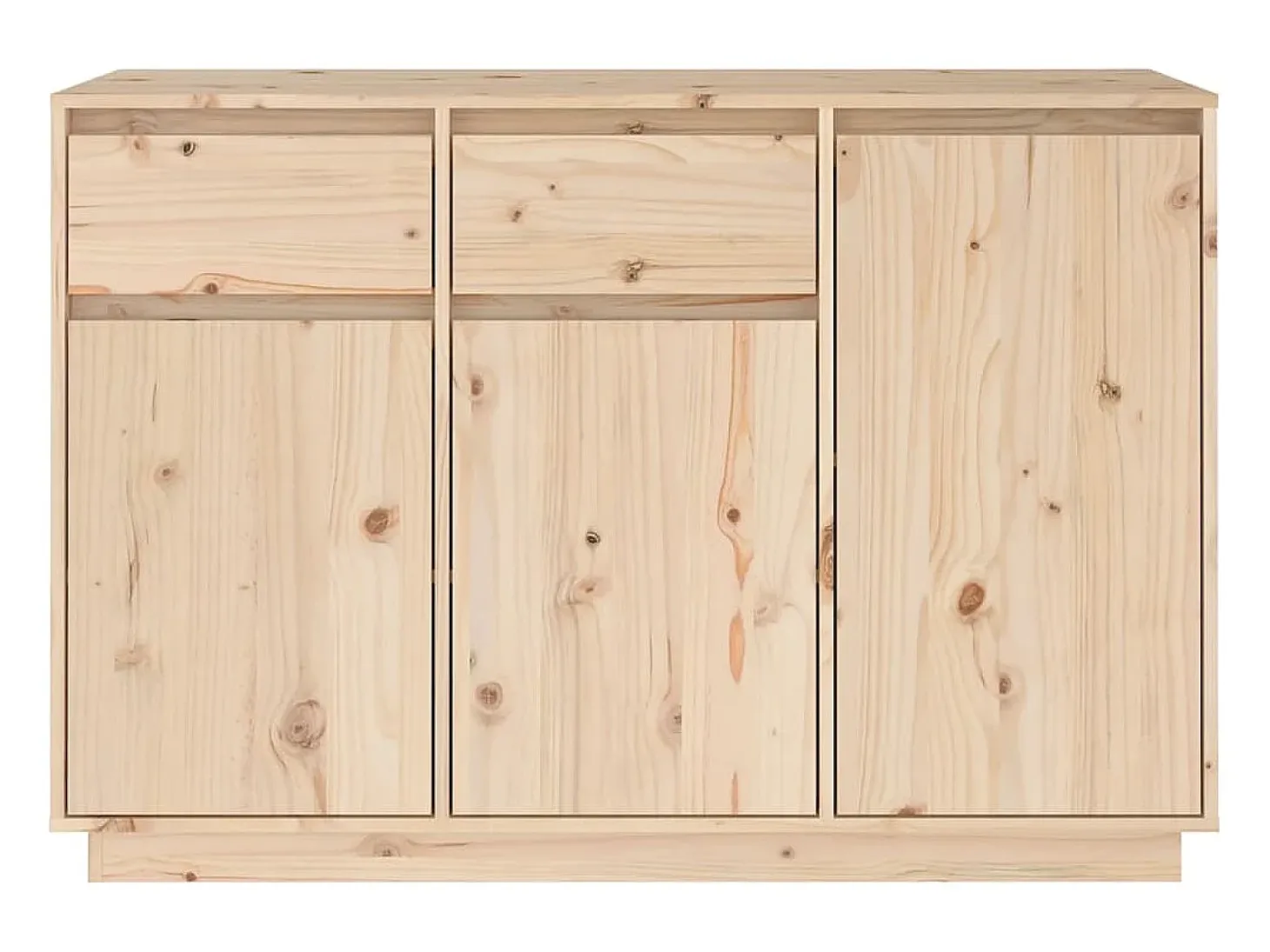 Aparador de madera maciza de pino 110x34x75 cm