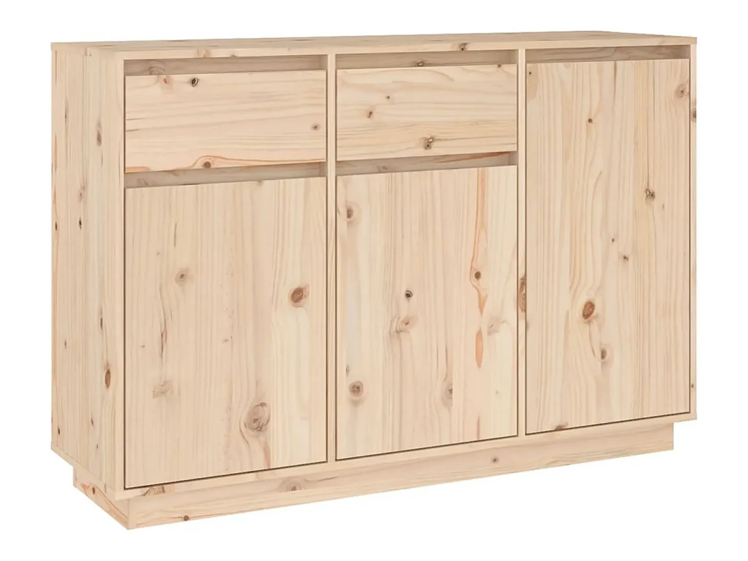 Aparador de madera maciza de pino 110x34x75 cm