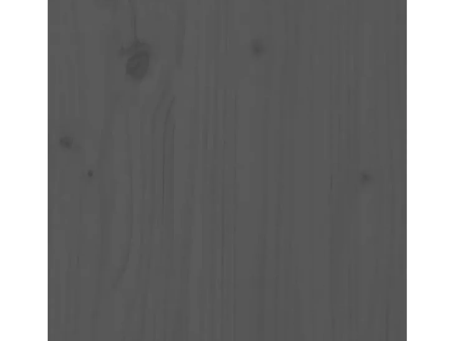 Aparador de madera maciza de pino gris 70x35x80 cm