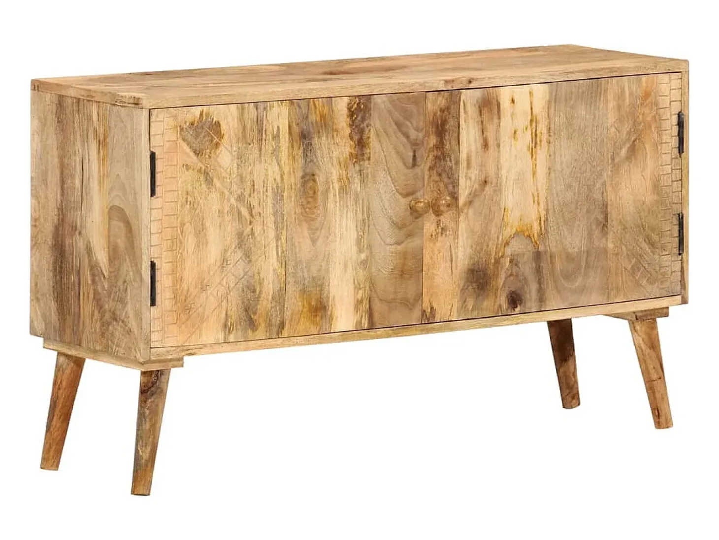 Aparador de madera maciza de mango 110x30x60 cm