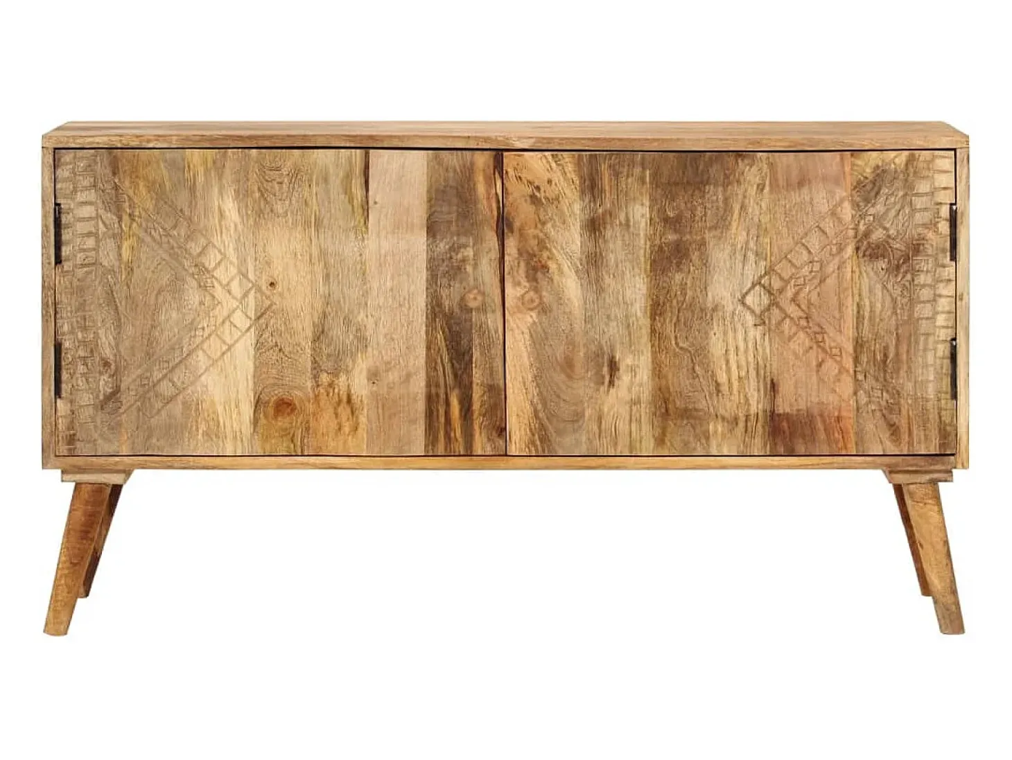 Aparador de madera maciza de mango 110x30x60 cm