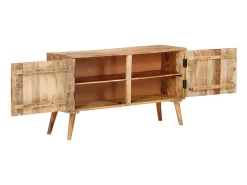 Aparador de madera maciza de mango 110x30x60 cm