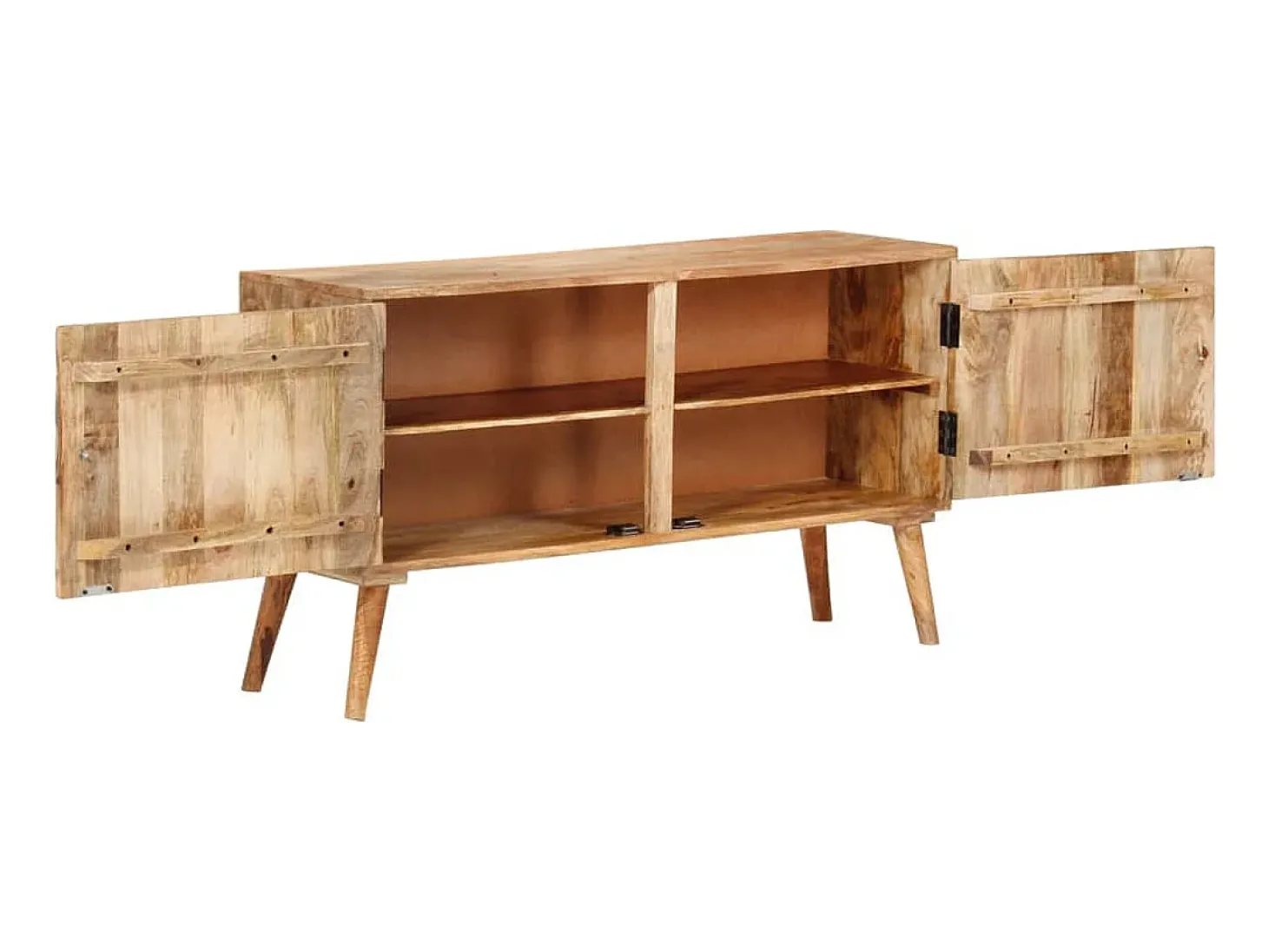 Aparador de madera maciza de mango 110x30x60 cm