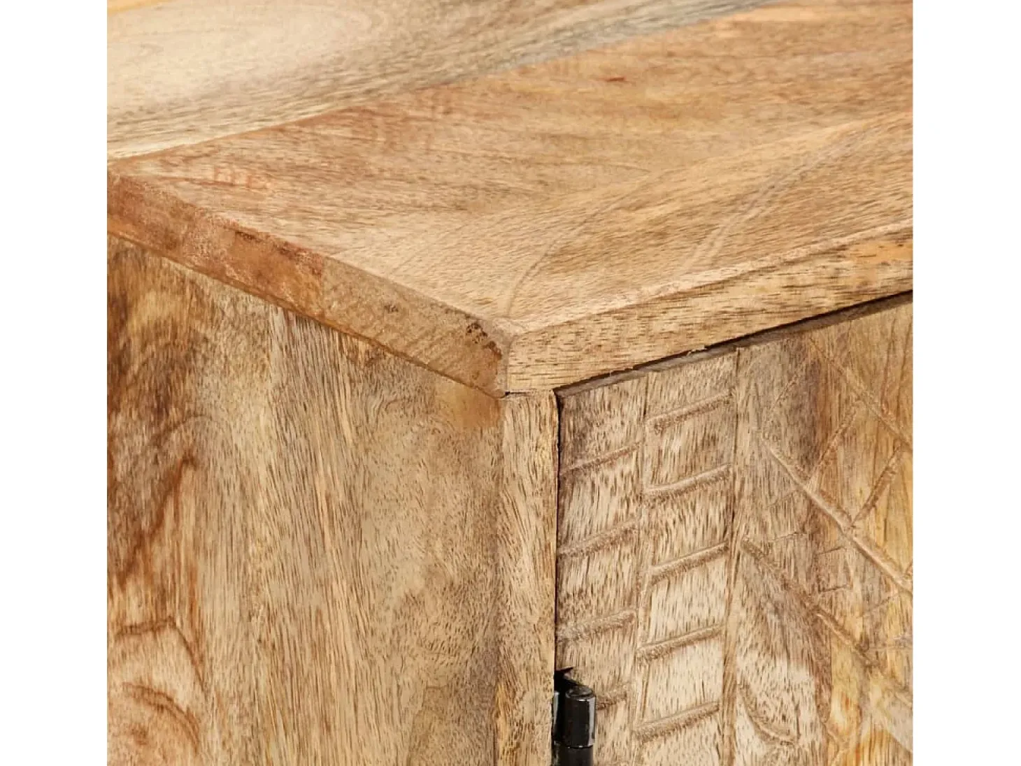 Aparador de madera maciza de mango 110x30x60 cm