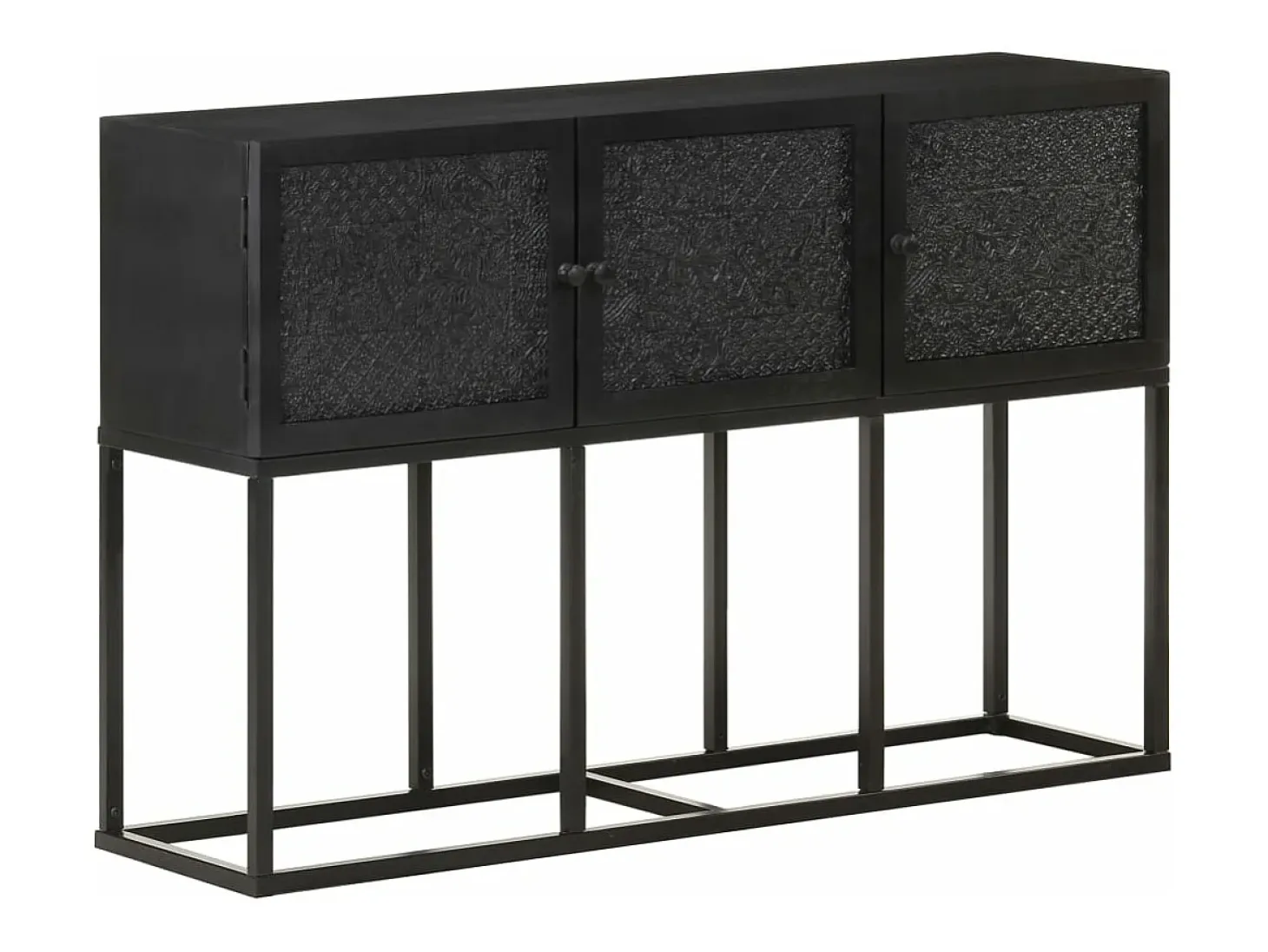 Aparador de madera maciza de mango 115x30x76 cm