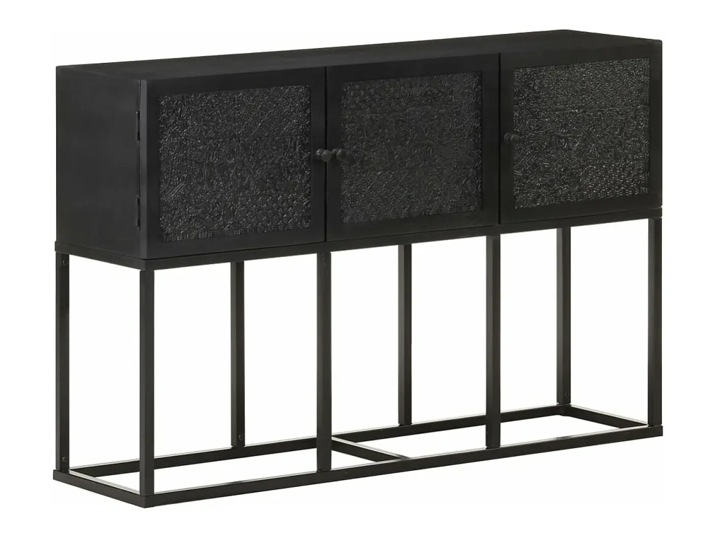Aparador de madera maciza de mango 115x30x76 cm