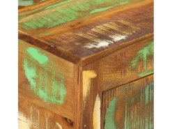 Aparador de madera maciza reciclada 110x35x65 cm