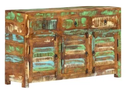 Aparador de madera maciza reciclada 110x35x65 cm