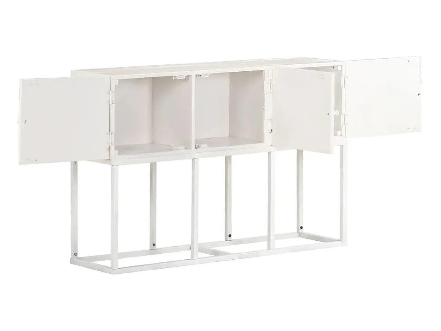 Aparador de madera maciza de mango 115x30x76 cm ES15710
