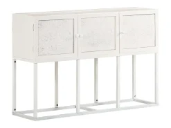 Aparador de madera maciza de mango 115x30x76 cm