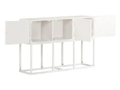 Aparador de madera maciza de mango 115x30x76 cm