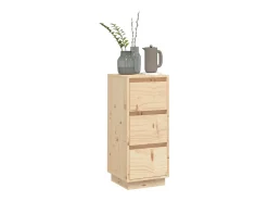 Aparador de madera maciza de pino 32x34x75 cm