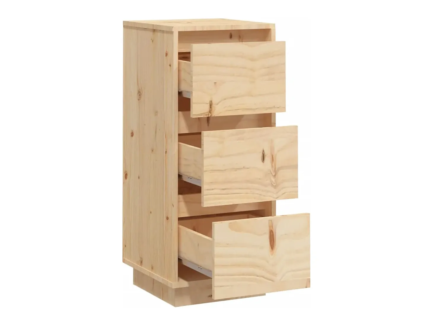 Aparador de madera maciza de pino 32x34x75 cm