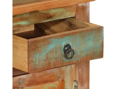 Aparador de madera maciza reciclada 68x35x55 cm