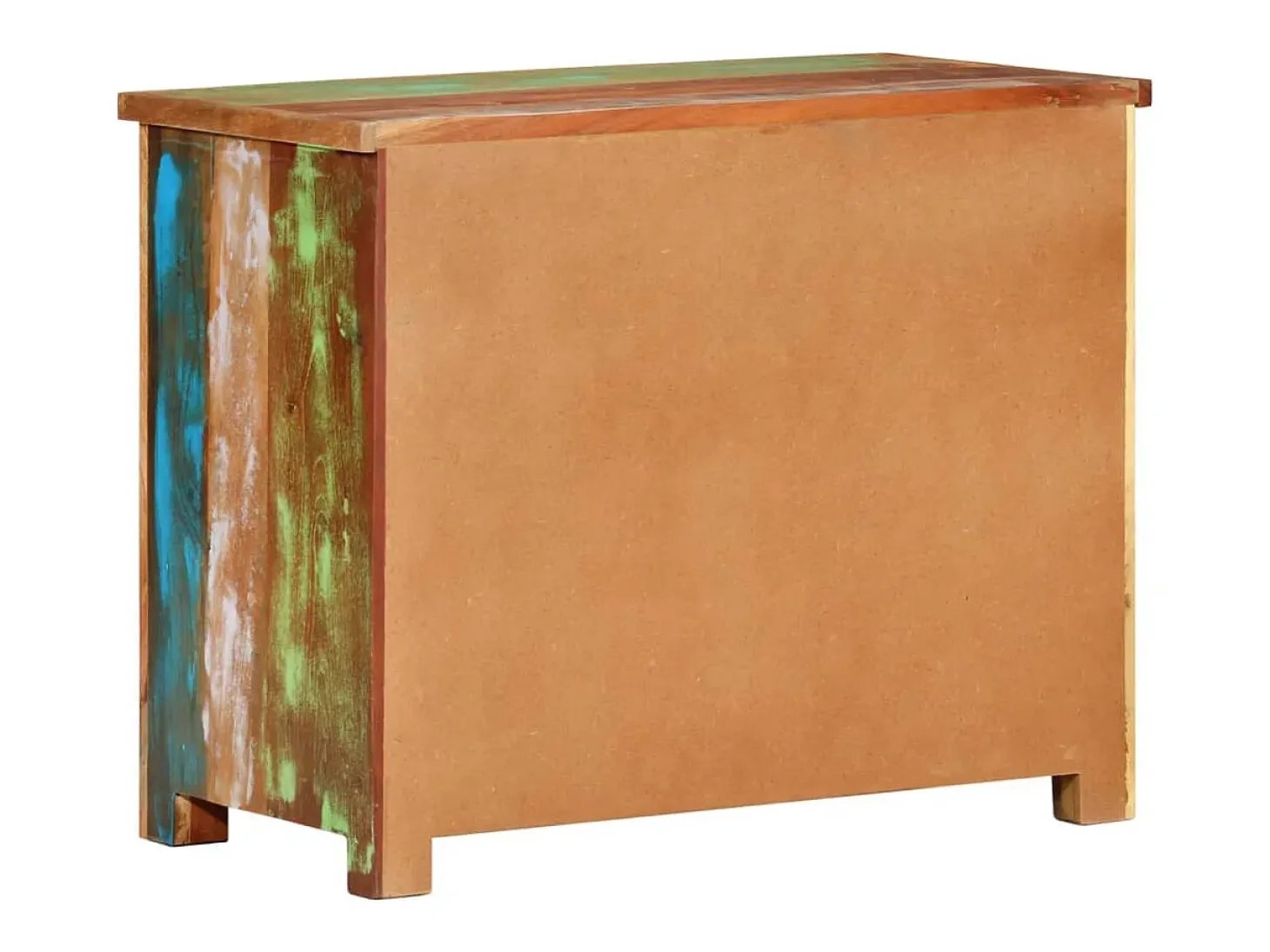 Aparador de madera maciza reciclada 68x35x55 cm