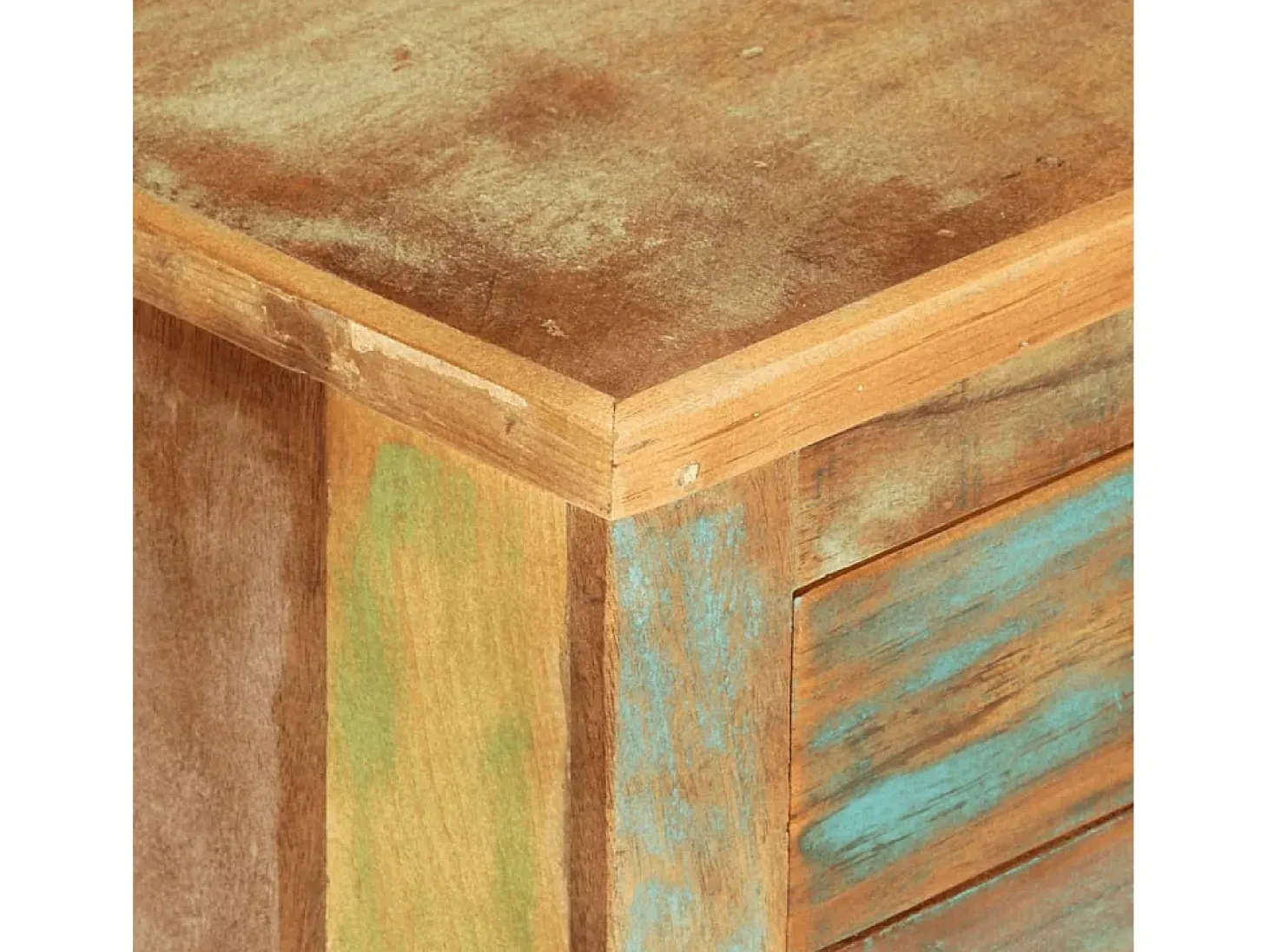 Aparador de madera maciza reciclada 68x35x55 cm